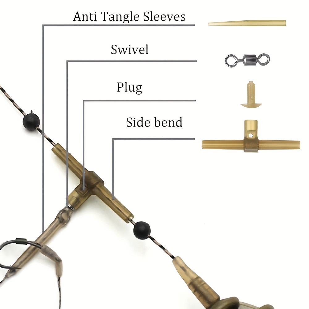 Anti Sleeves Carp Fishing Helicopter Hair Rigs Beads - Temu