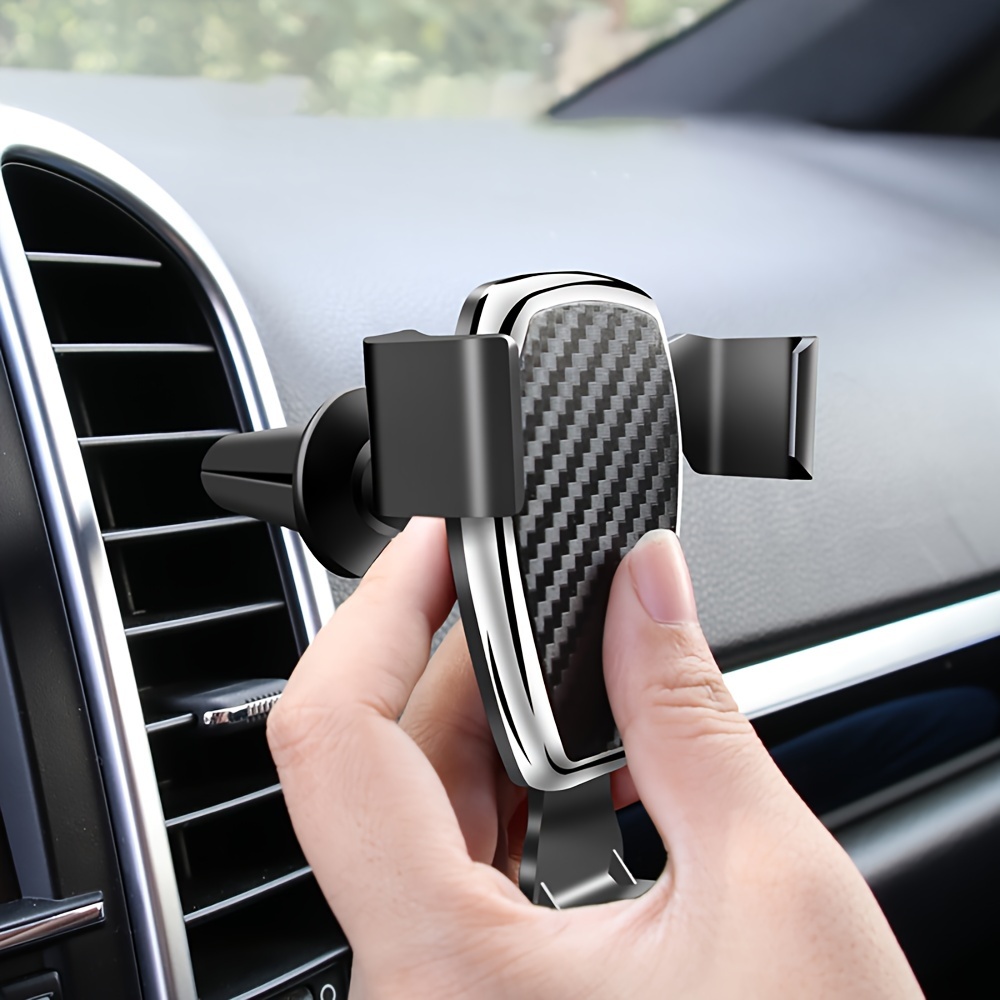 

Car Gravity Mobile Phone Holder Snap-on Car Air Vent Universal Type Bracket On-vehicle Navigation Support Rack