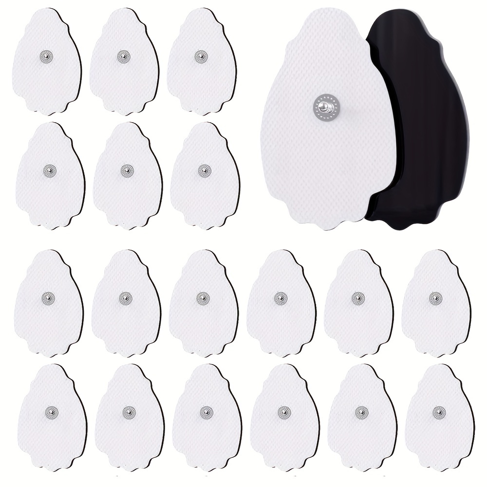 TENS Unit Replacement Pads, 40 Pcs Premium Quality Snap Replacement  Electrodes for TENS and EMS Muscle Stimulator, Using 3.5mm Snap Connector
