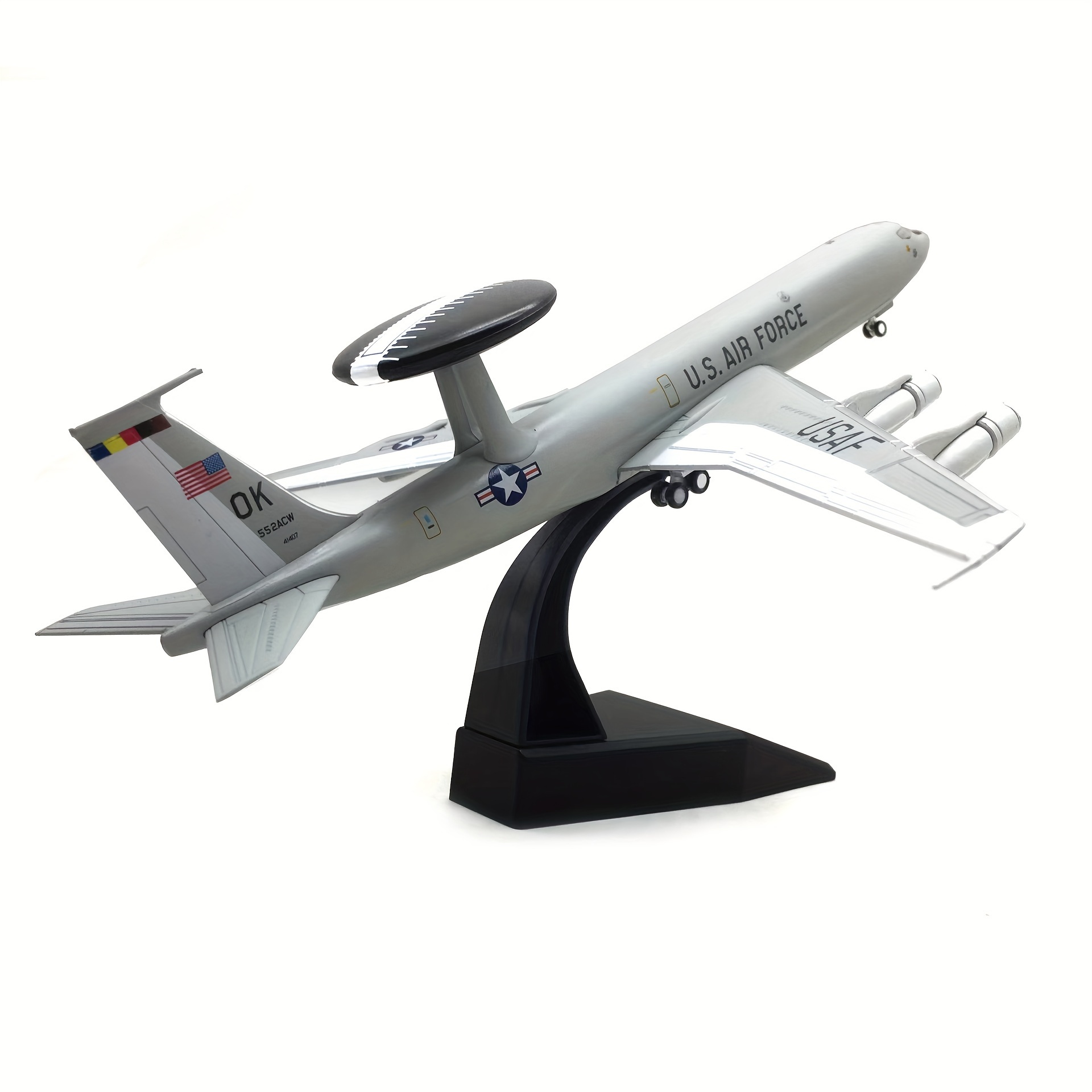 1/200 Boeing E-3 * AWACS Diecast B707-300 Airplane Metal Model Aircraft For  Gift