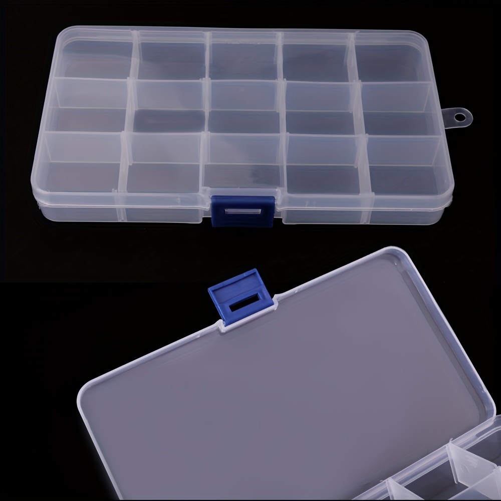 Organize Your Fishing Tackle Box With * 2-Layer Large Tackle Box - Clear  Lid, Adjustable Dividers, Plastic Storage (15 3/8 X 10 5/8 X 2 1/4)