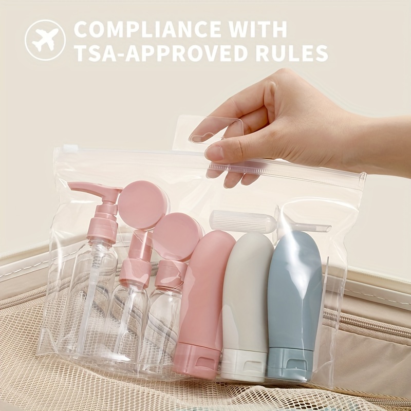 Travel Bottles Set Refillable Leak Proof Empty Containers - Temu