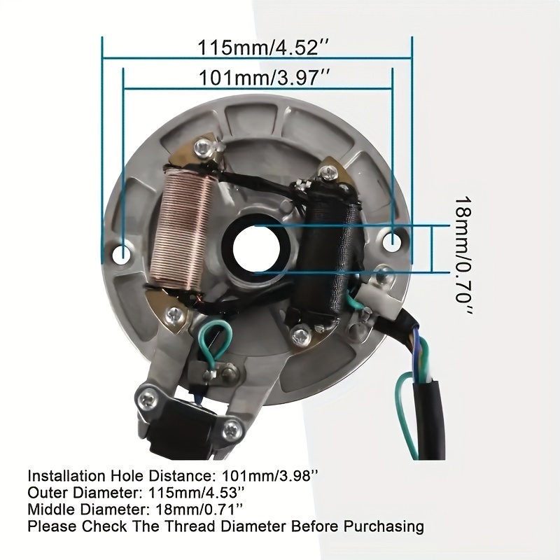 Spannungsregler, Kabelbaum Magnetspule Gleichrichter CDI Kit Controller  Gleichrichter Passend für 50ccm 70ccm 110ccm 125ccm ATV Quad Bike