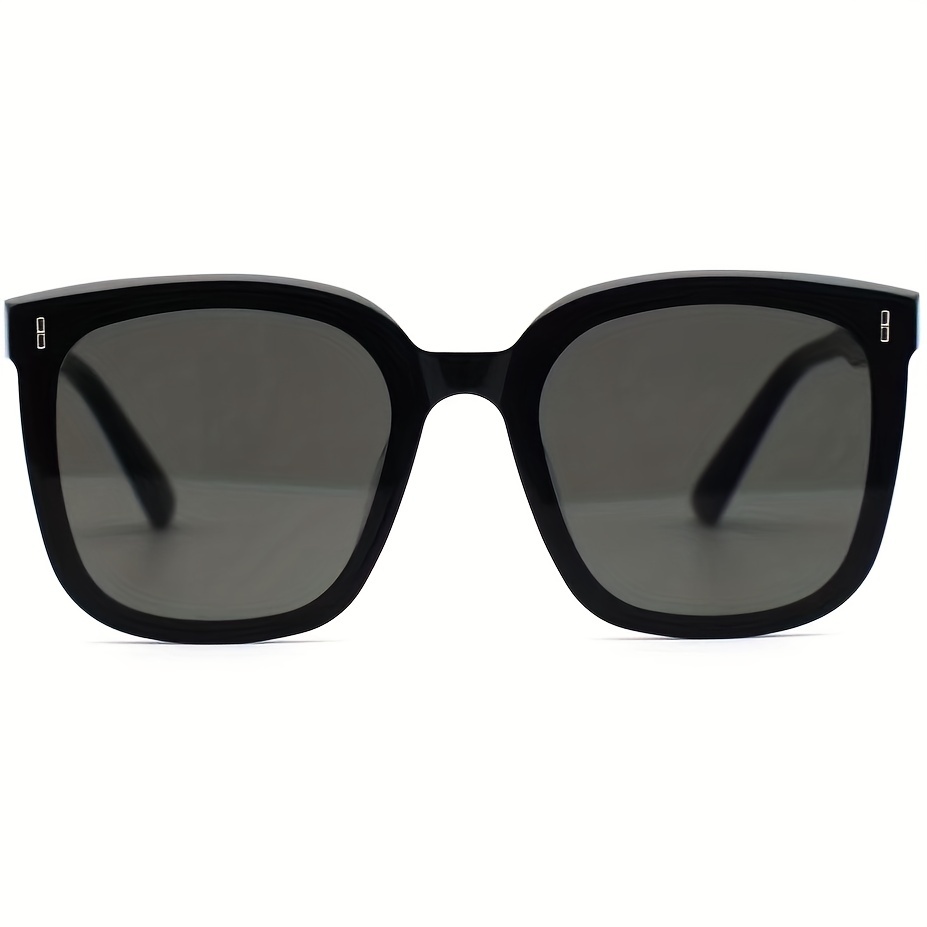 Square Rivet Decor Sunglasses Anti Glare UV400