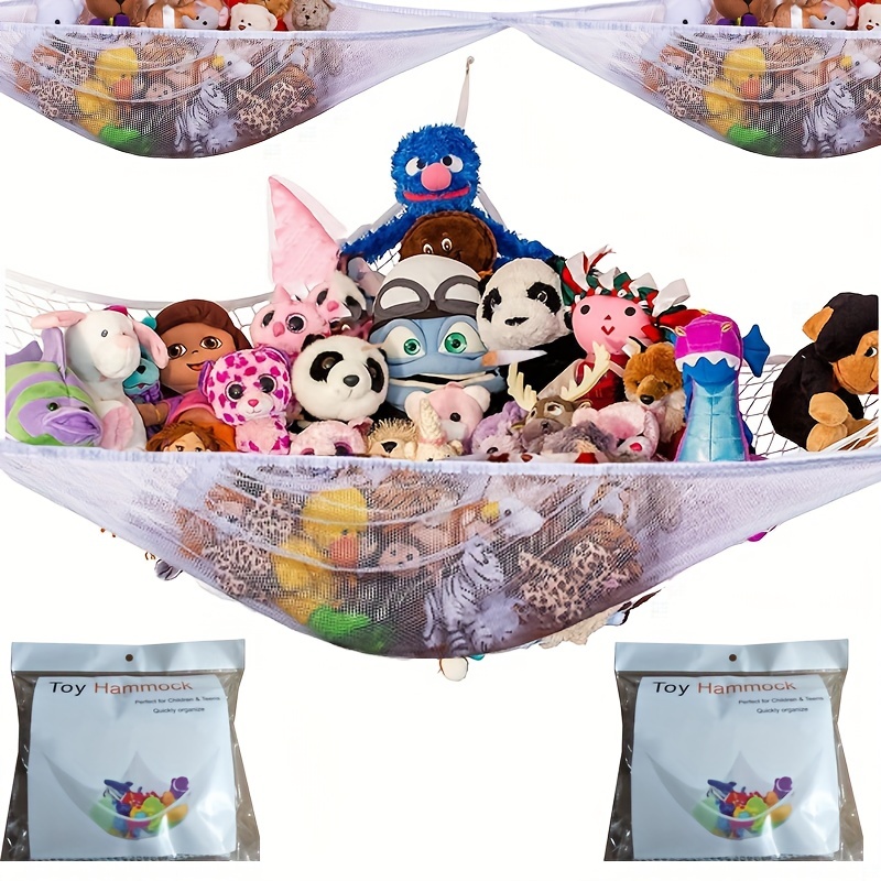 Stuffed Animal Hammock With Tassels Toy Storage Organizer - Temu