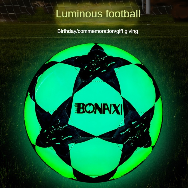 Luminous Soccer Ball Recreation Night Glow Football for Student Outdoor  Training