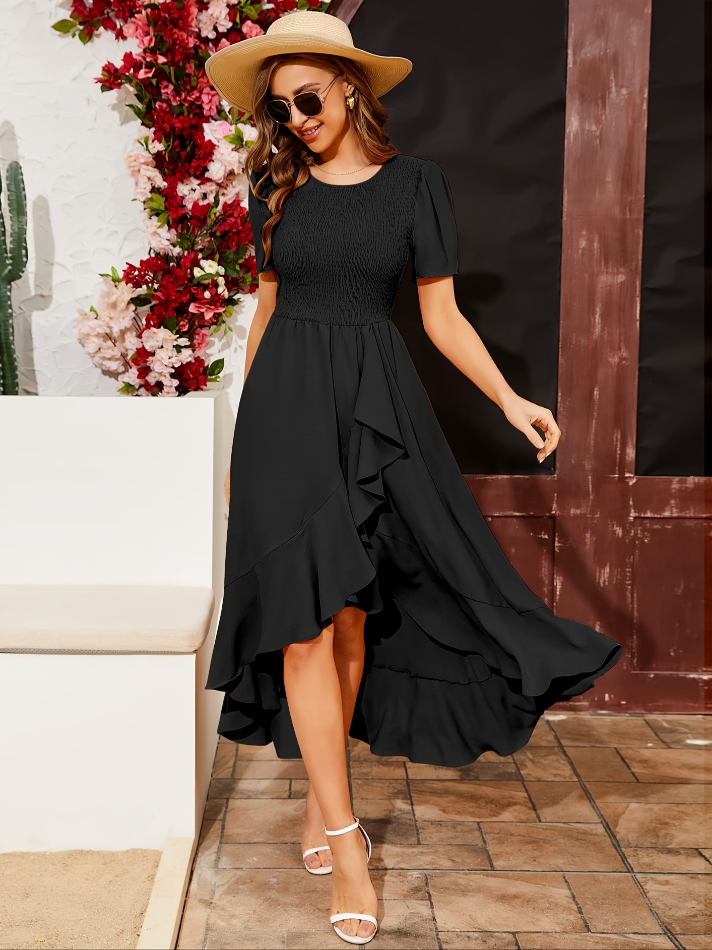 Flowy Long Dresses for Women Layered Long Sleeve Casual V Neck Party Dresses  Drawstring V Neck Tiered Long Maxi Dress, Khaki, Small : :  Clothing, Shoes & Accessories