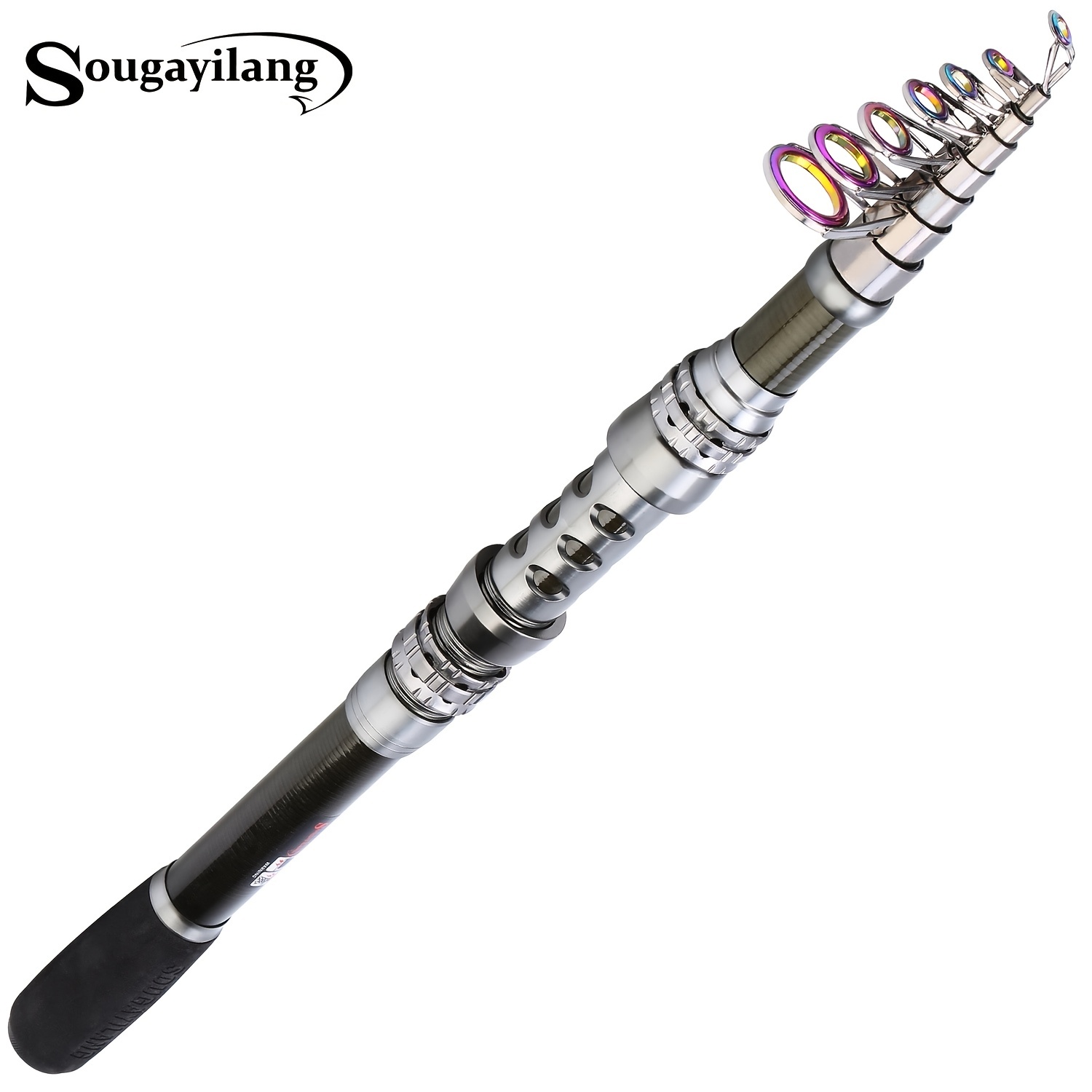 Sougayilang 1pc Ultralight Fiberglass Fishing Rod, Durable Telescopic  Fishing Pole, Suitable For Saltwater, 210cm-300cm/6.89ft-9.84ft,temu