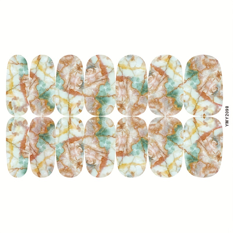 Marble Self-Adhesive Nail Polish Stickers - Manicure Decoration Kit