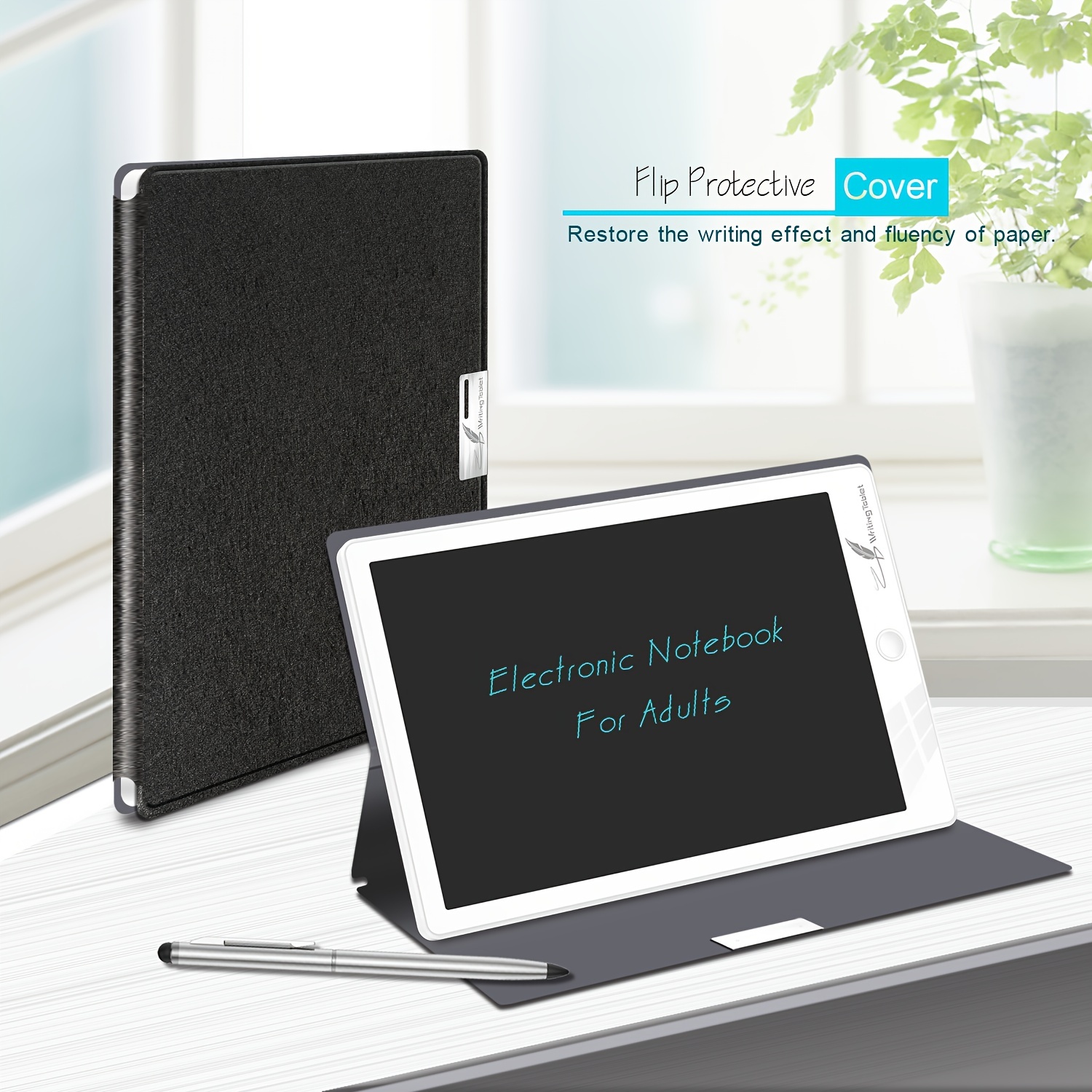 Electronis Note Book lcd Writing Tablet With Faux Leather - Temu