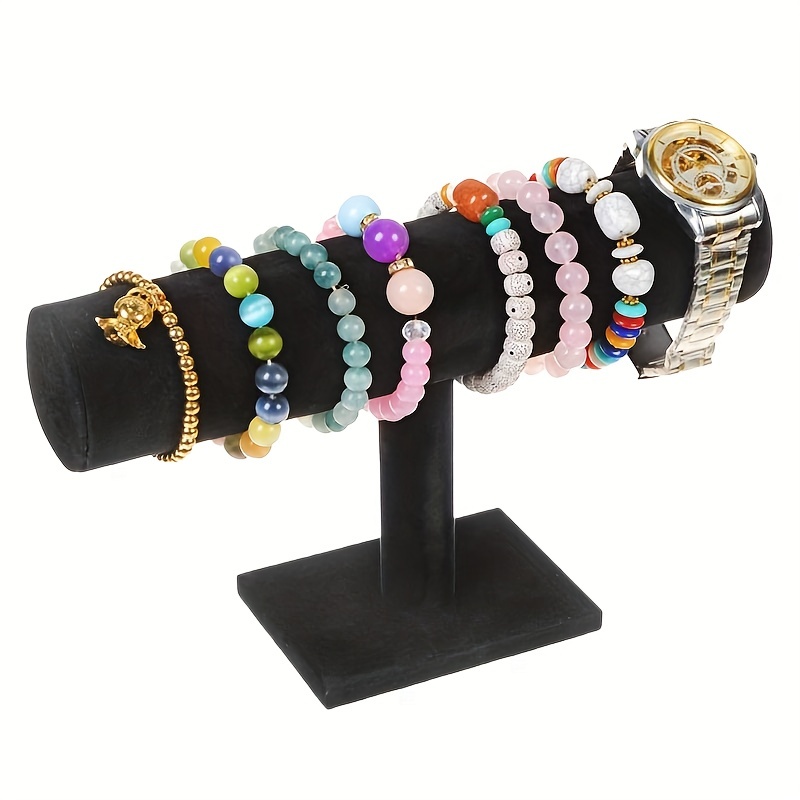 1pc Desktop Bracelet Bangle Stand Black Velvet Jewelry Holder Jewelry  Necklaces Bracelets Pendants Watches Storage Display Rack - Home & Kitchen  - Temu Austria