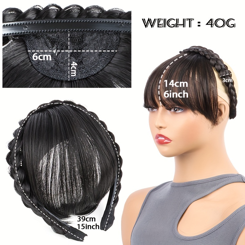   accessories with bangs braids headband hair extension high temperature synthetic fiber   hair for women daily use halloween christmas details 3