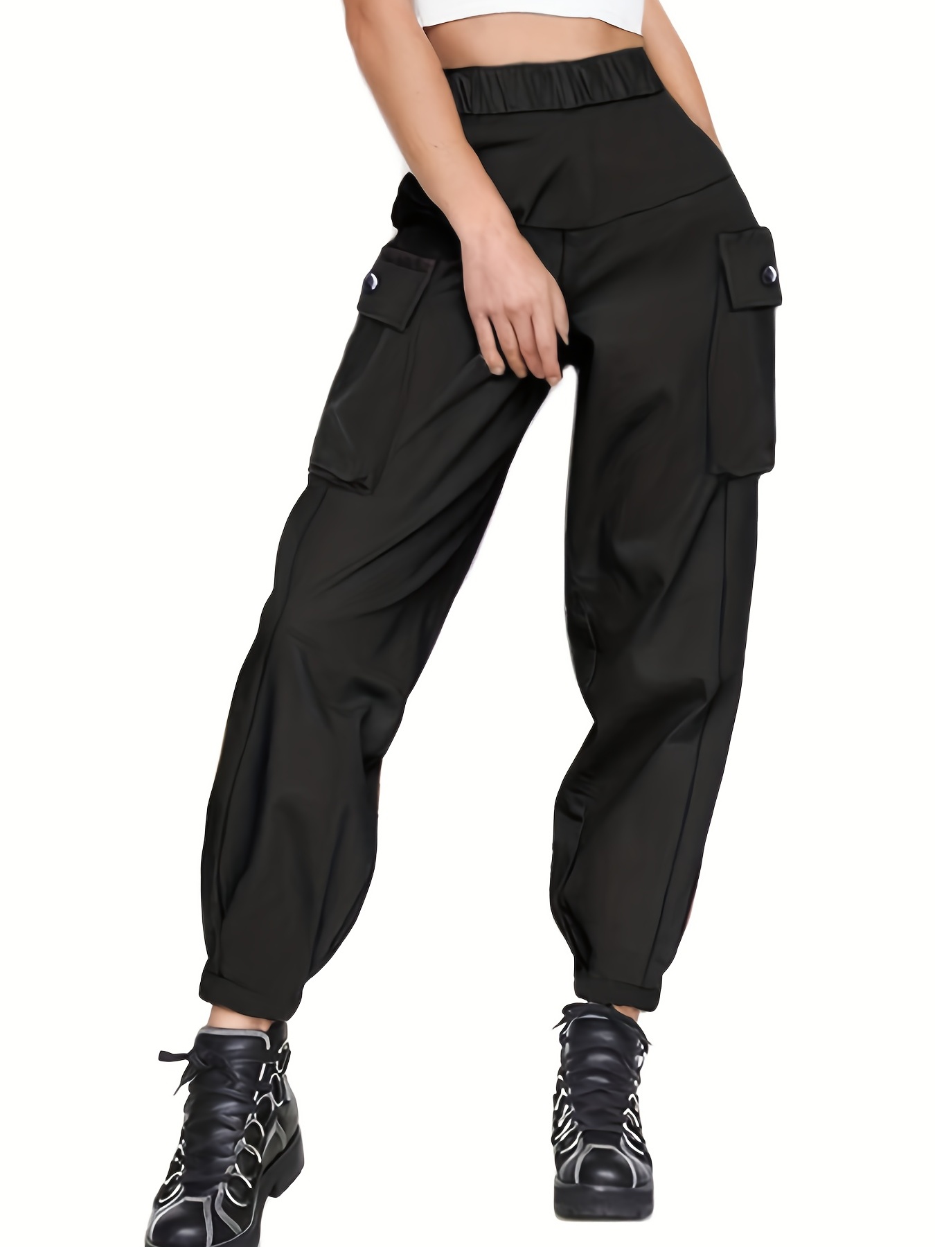  Pantalones deportivos tipo jogger con bolsillos, para