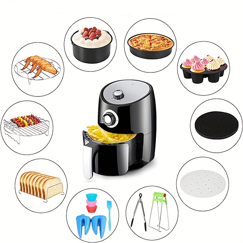 9 Inch Fryer Accessories,for 5.8qt Or Larger Deep Fryer - Include Fryer  Liner,non-stick,safe,xl