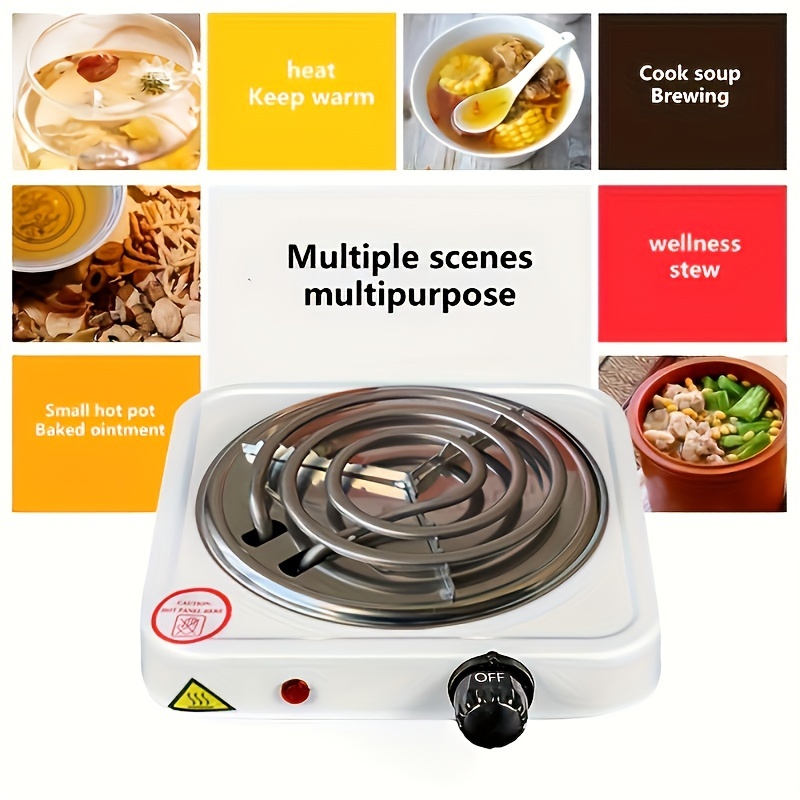 Electric Cooking Stove, 500W Mini Stove Portable Electric Stove Hot Plate  Multifunctional Kicthen Cooking Stove Heater Plate Home Travel Camping Mini