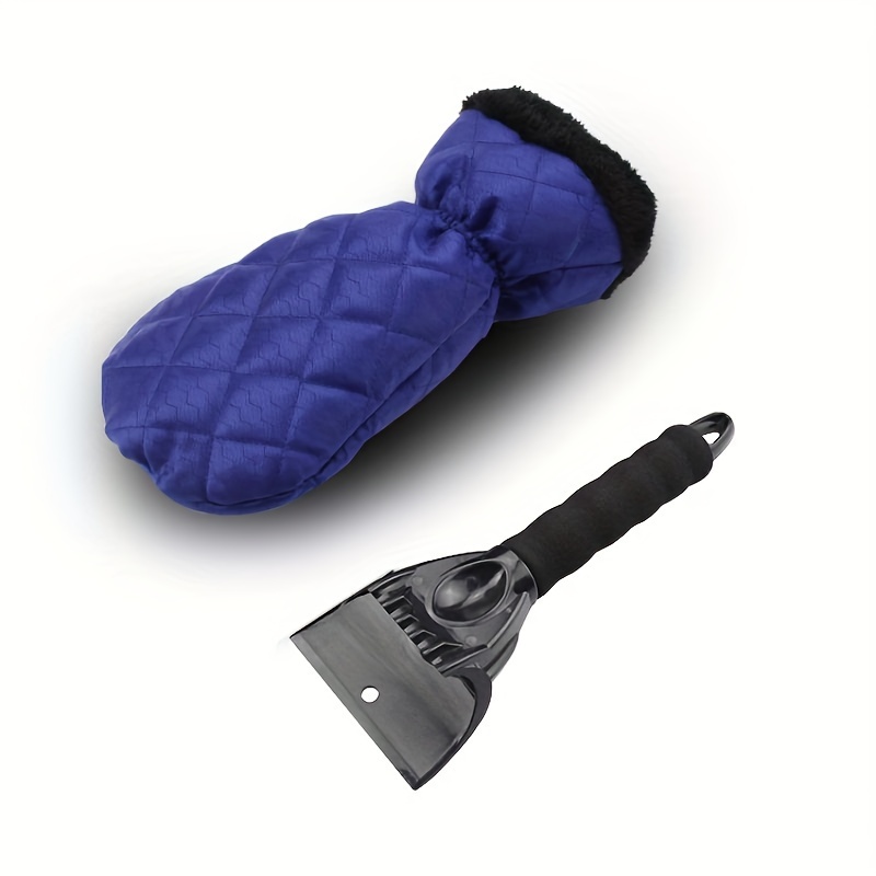 Car Windscreen Snow Scraper Warm Glove Auto Winter - Temu United