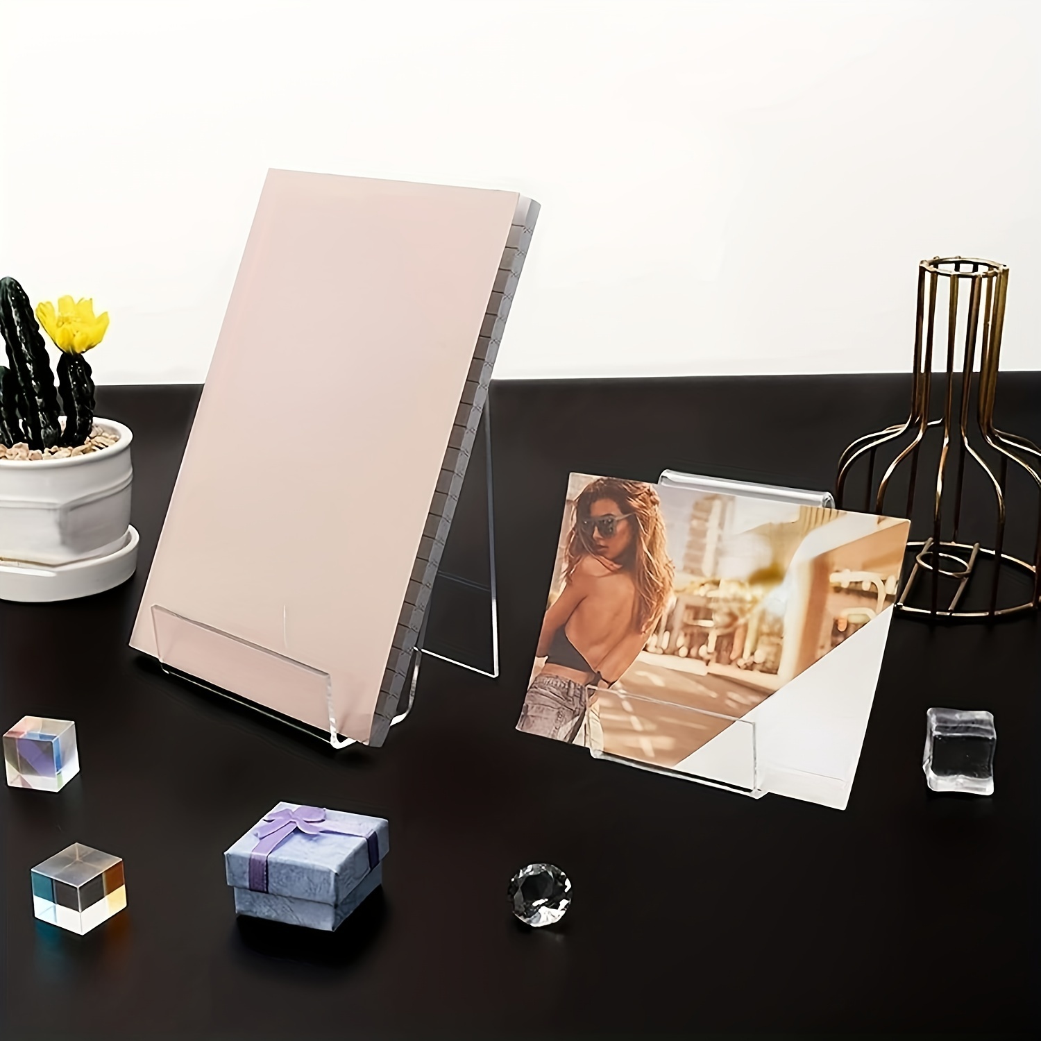 Poster board stand holder (1/4, Clear Acrylic)