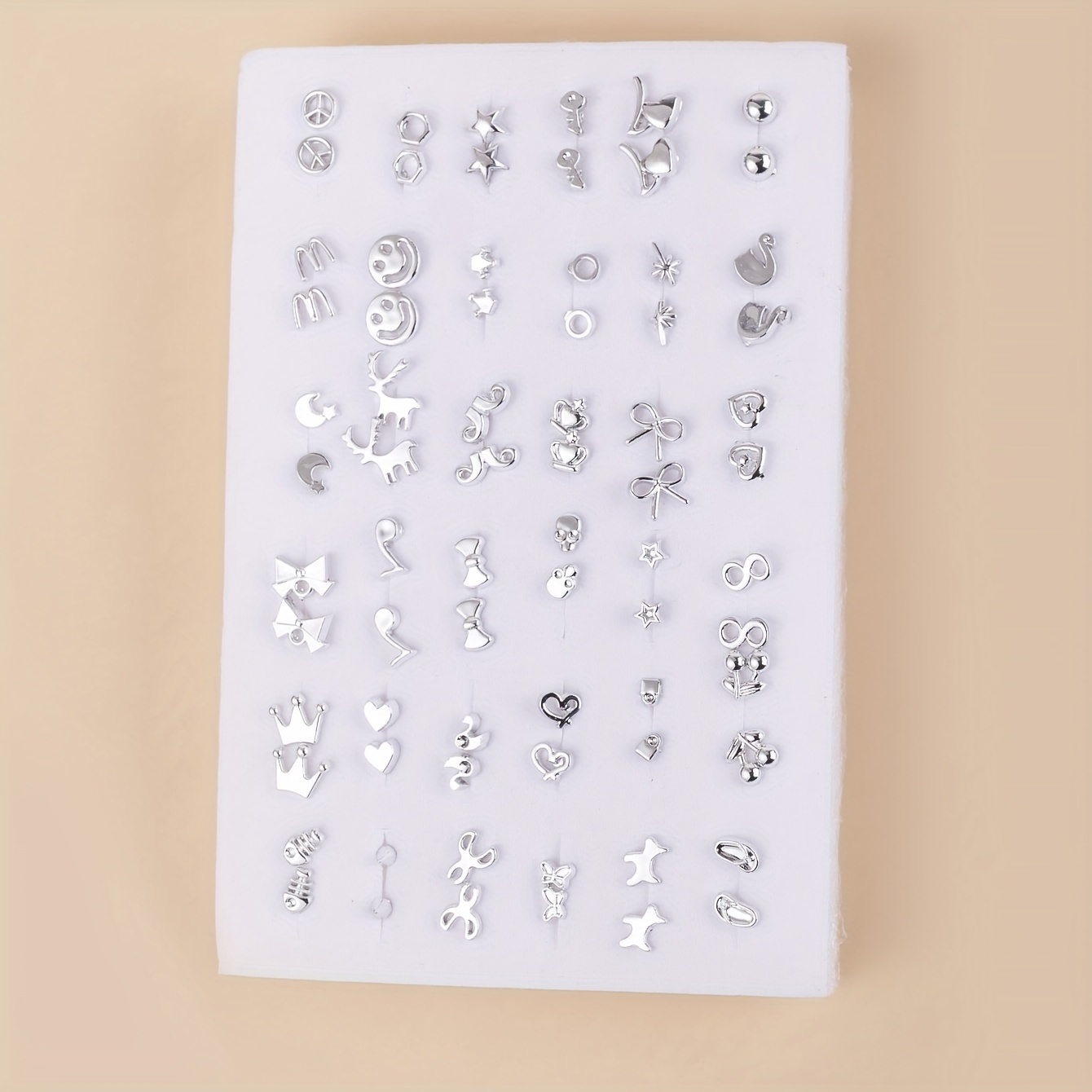 36 Pairs Mixed Small Stud Earrings Sets for Party