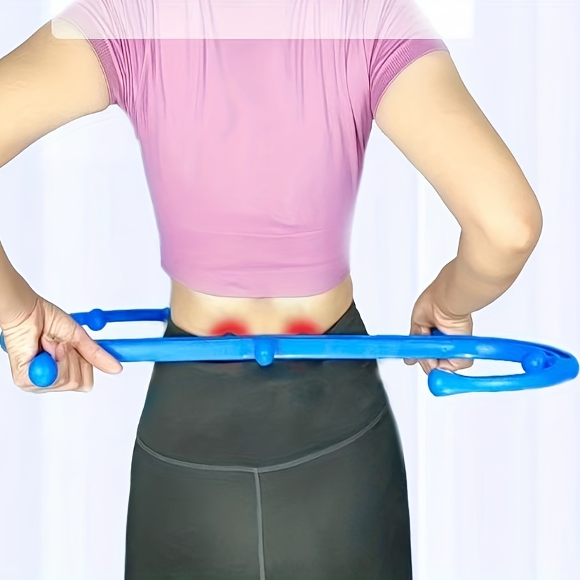 2pcs Trigger Point Cane & Massage Comb Kit Handheld Body Massager