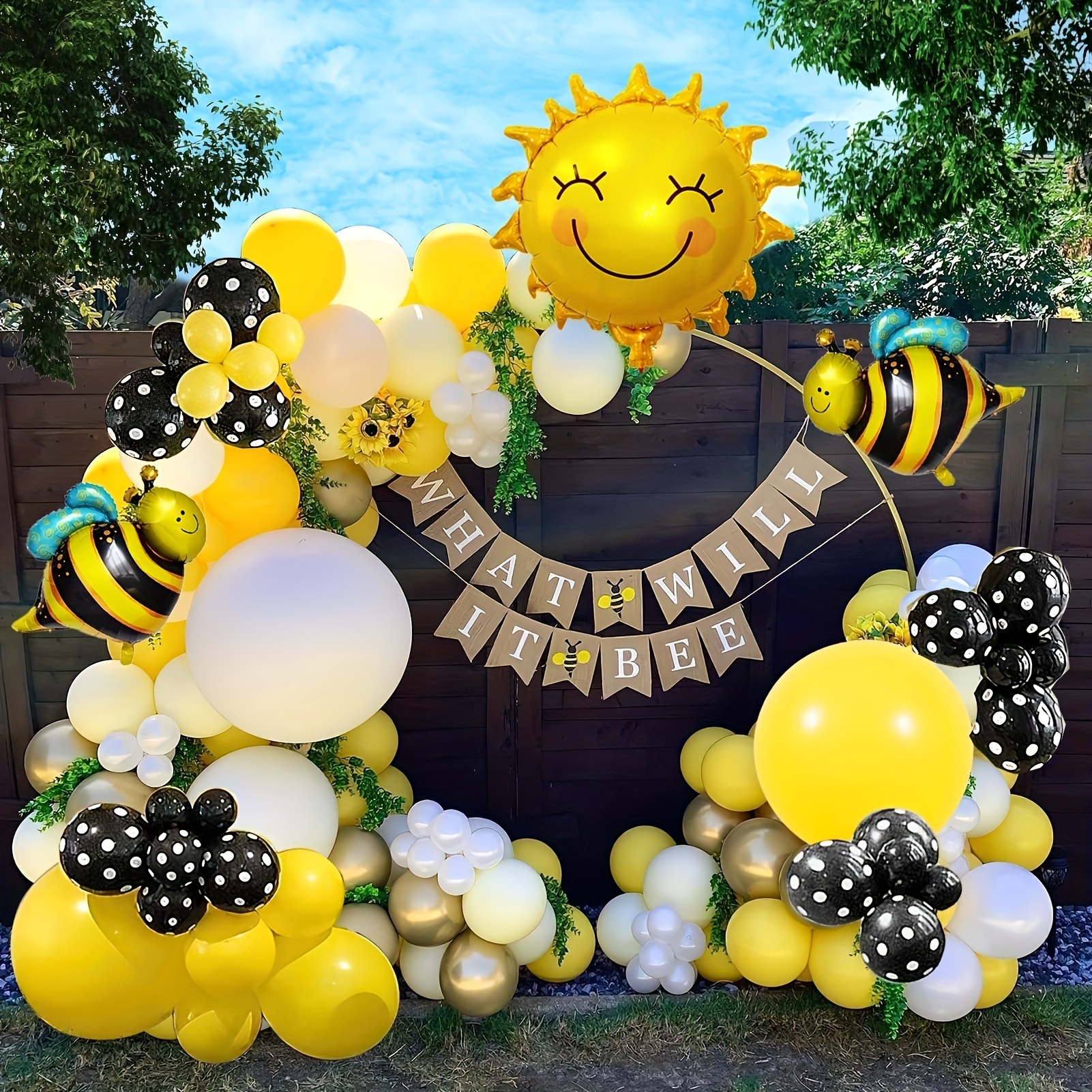 8pcs, Abeille Papillon Ballon Abeille Thème Fête Anniversaire Décoration  Fournitures Ballons Créatifs, Économisez Plus Avec Les Offres De
