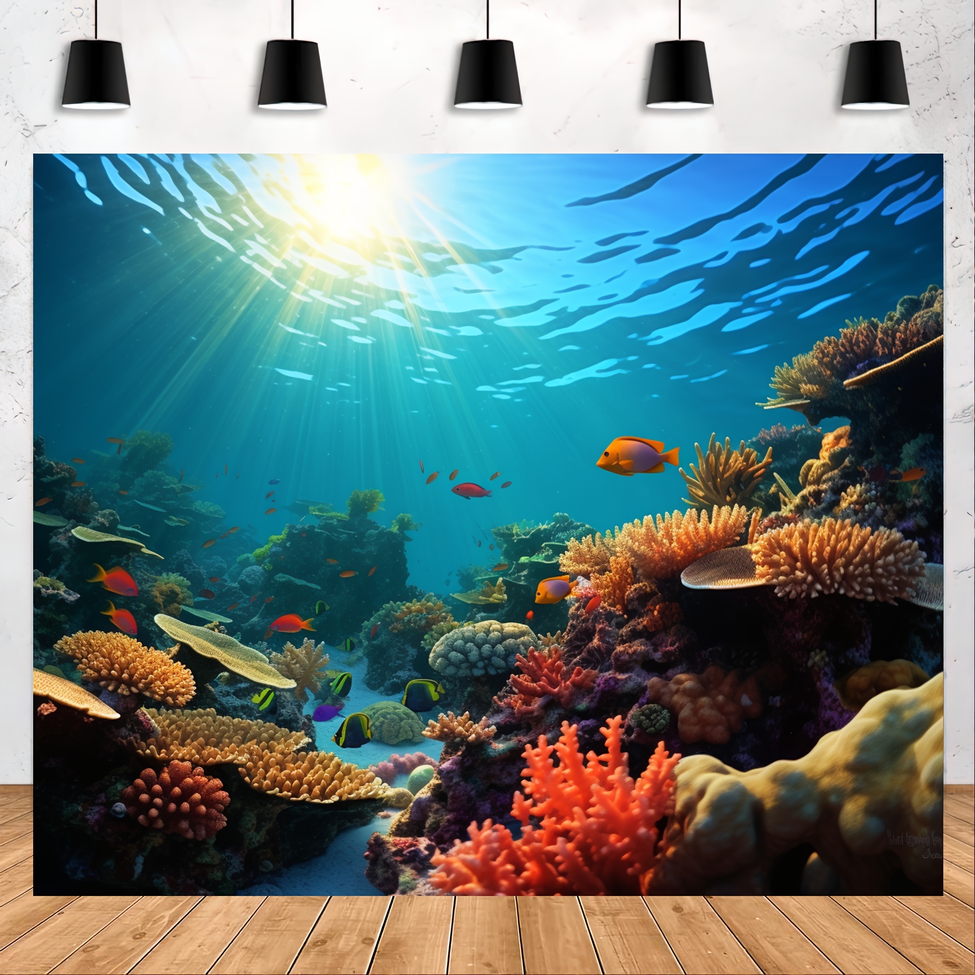 Colorful Coral Reef Backdrop Photography Background Magic - Temu