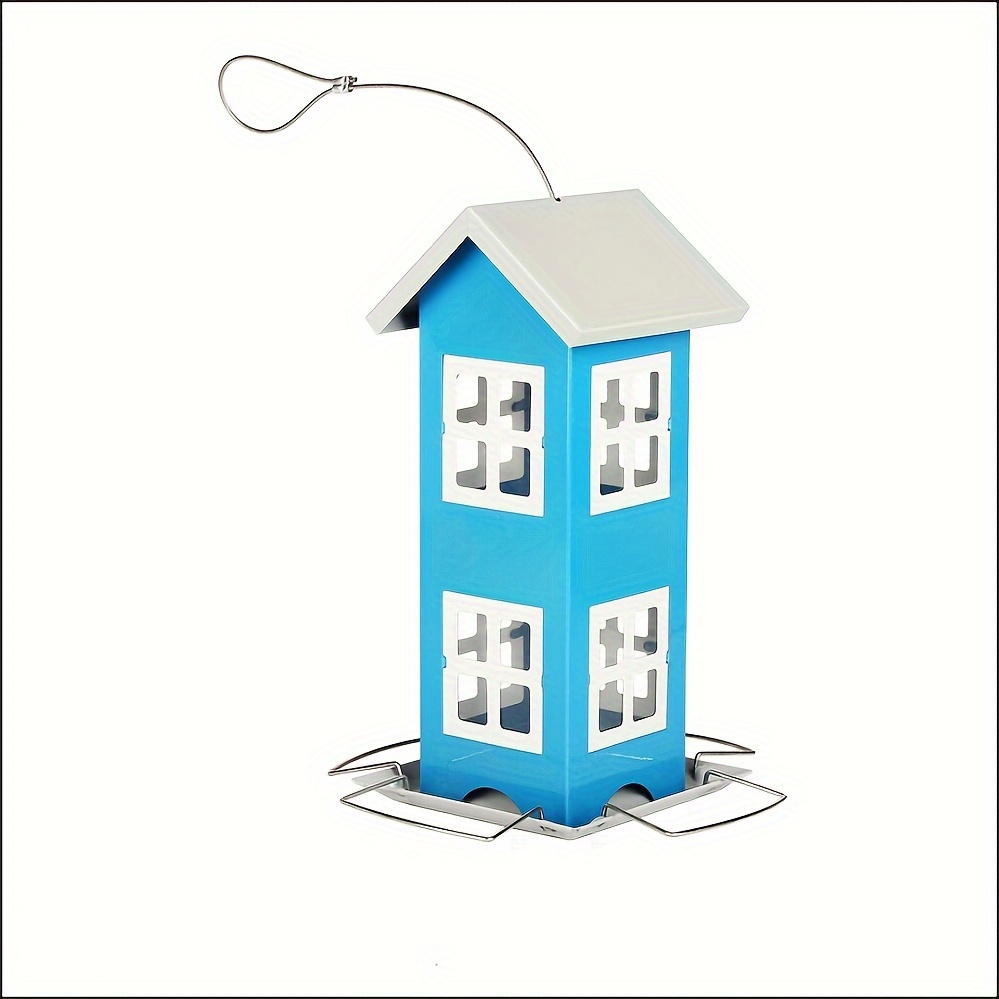 Metal Wild Bird Feeder, Weatherproof Design For & Refills, With Hook To Hang On Tree, Poles In Backyard Garden, Patio; Gift Idea For Parents