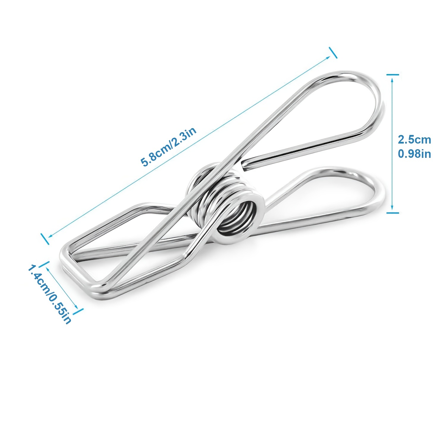 Metal SILVER Cloth Hanger Hooks Laundry Hook Clothes pins pegs