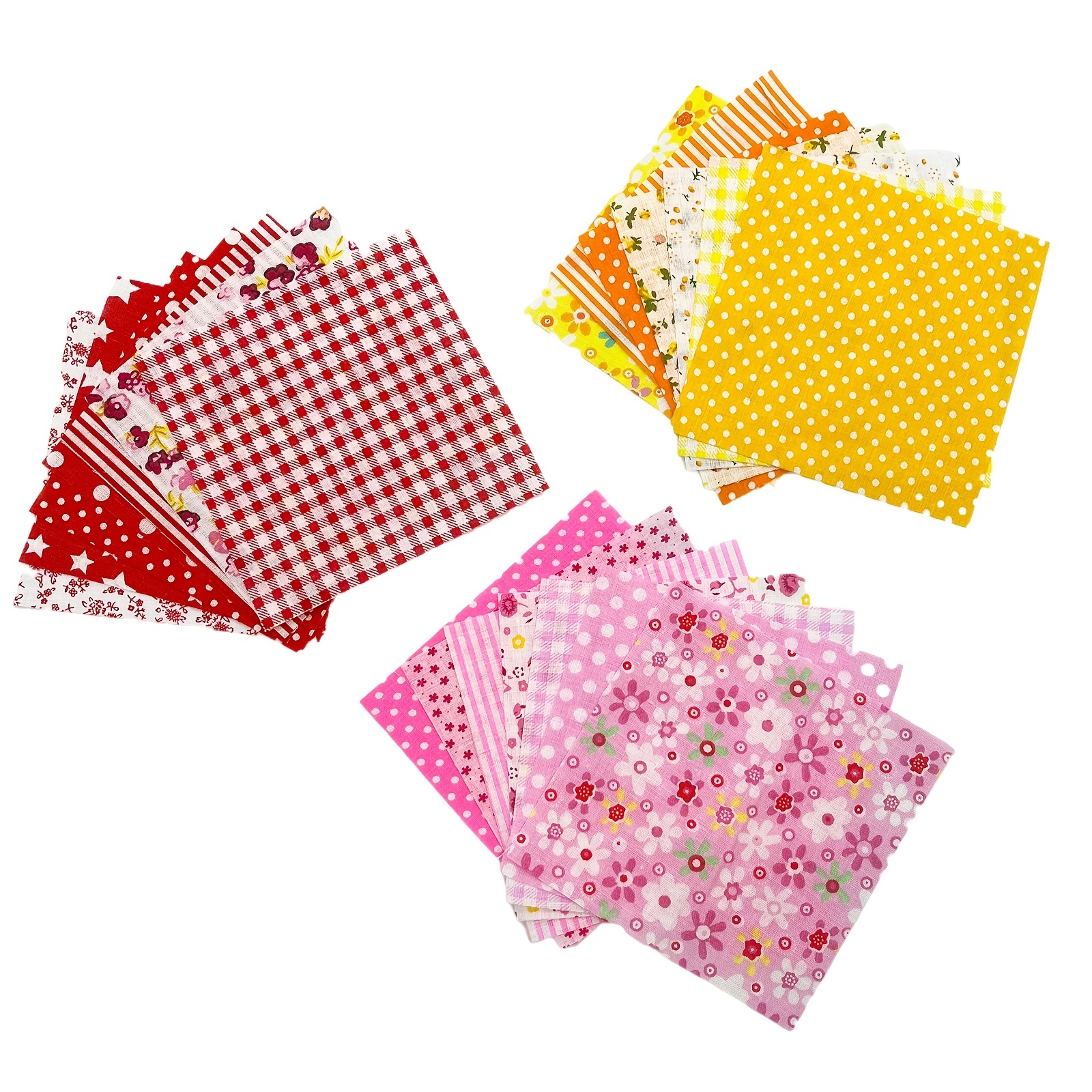 Precut Fabric Squares Misscrafts 200 PCS 4 x 4 inches Cotton Fabric Bundle  Quilting Charm Pack for Quilting Sewing Craft Patchwork