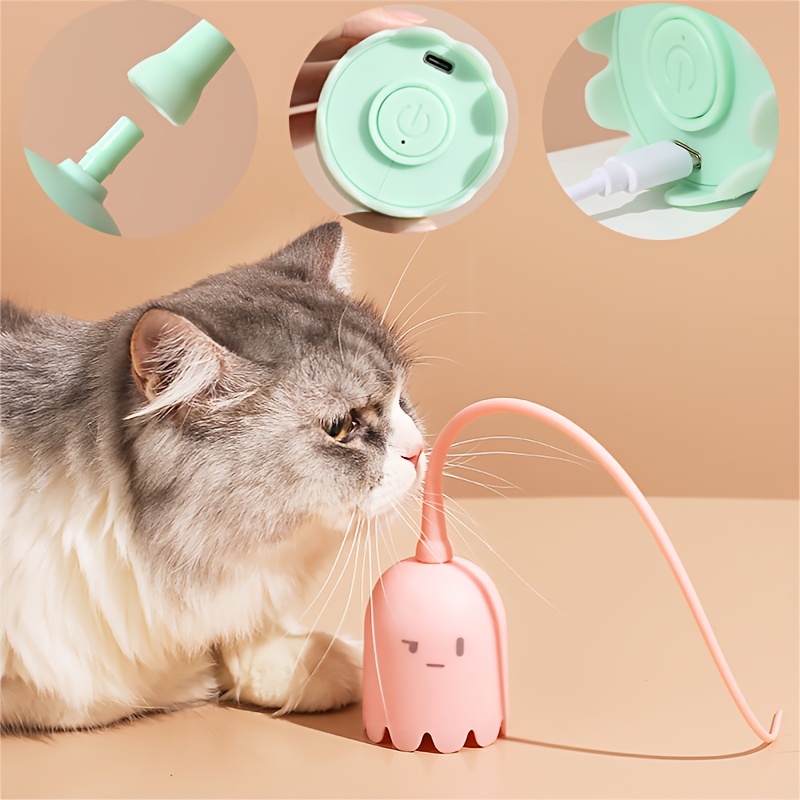 

1 Set Pet Interactive Toy, Electric Smart Magic Tail Teaser, Auto-rotating Rolling Toy