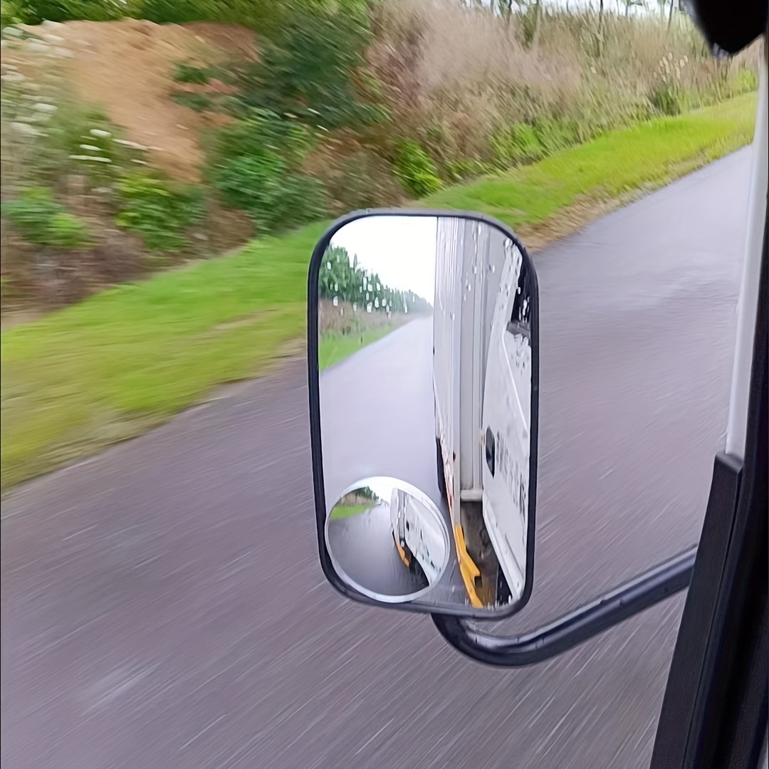

High-definition Car-mounted Thin Convex Wide-angle Blind Spot Mirror Large Field Of View Reversing Auxiliary Mirror Car Bus Truck Universal