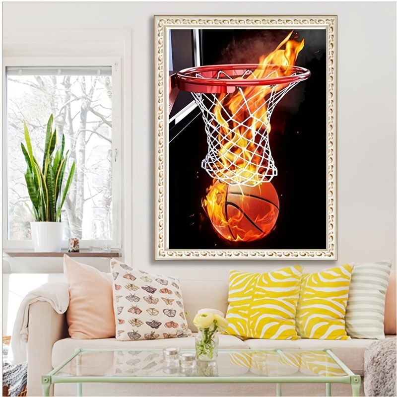 Diamond Art Basketball Kit Pittura Diamante 5d Te Adulti E - Temu Italy