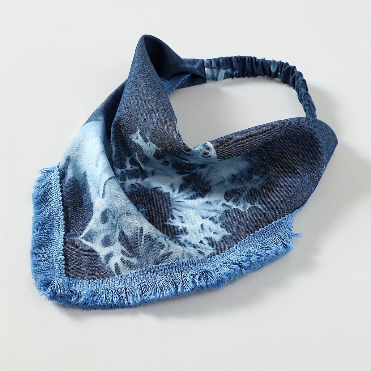 Tie Dye Vintage Headband Punk Style with Tassel