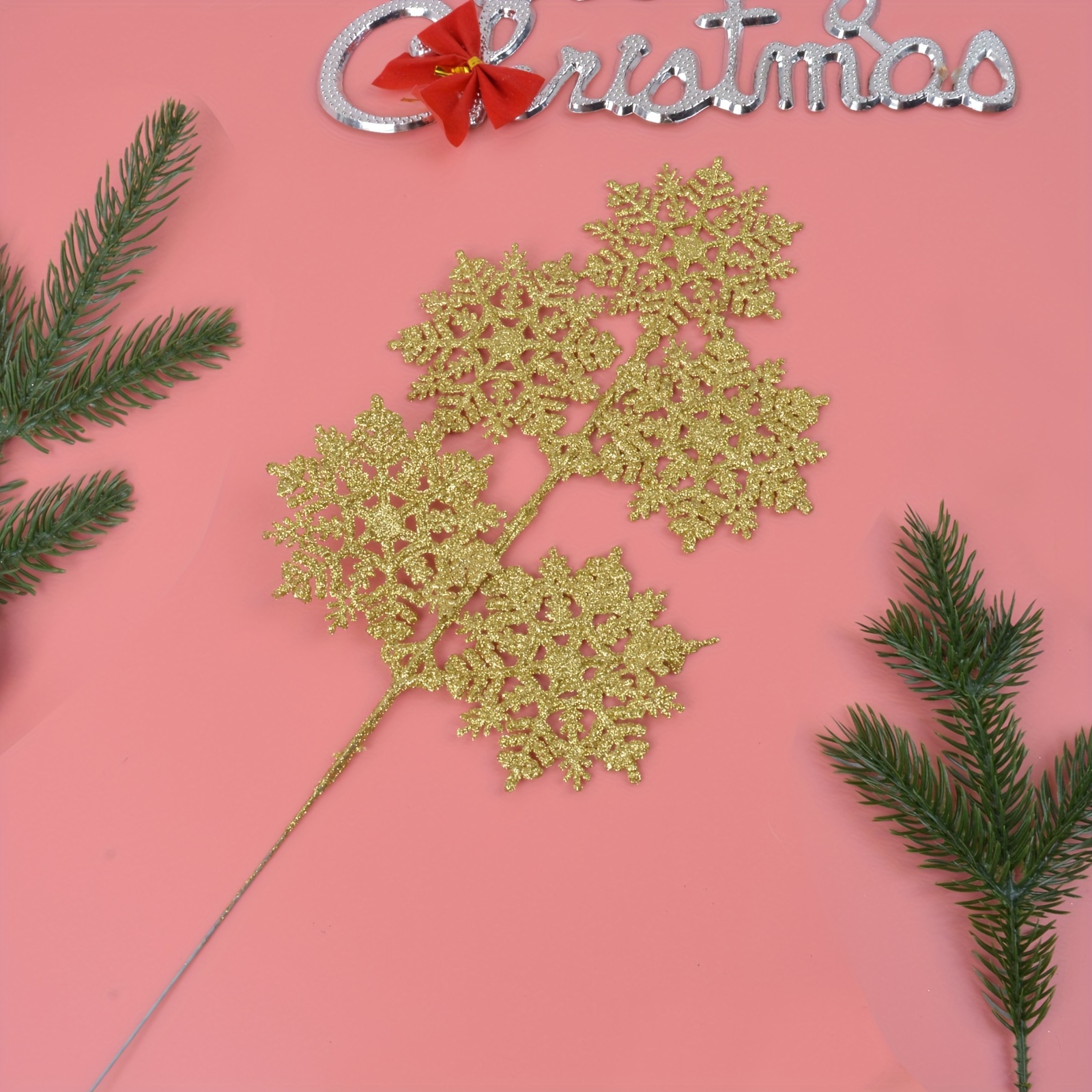  Gold Snowflake Party-Decorations Christmas Paper