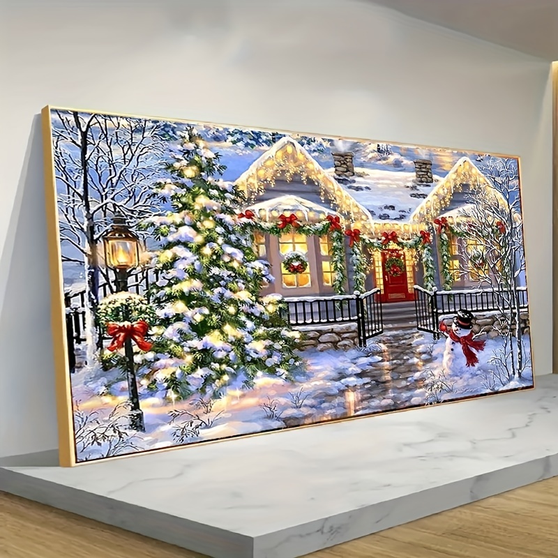 Christmas 5d Diy Diamond Painting By Number Kits For Adults - Temu