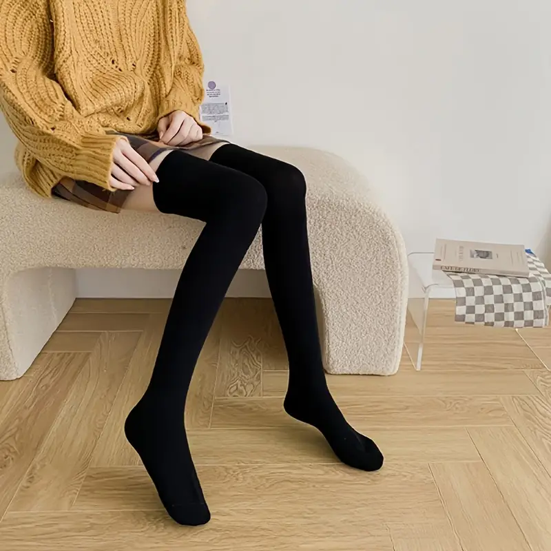 calcetines por encima de la rodilla para mujer extra largos
