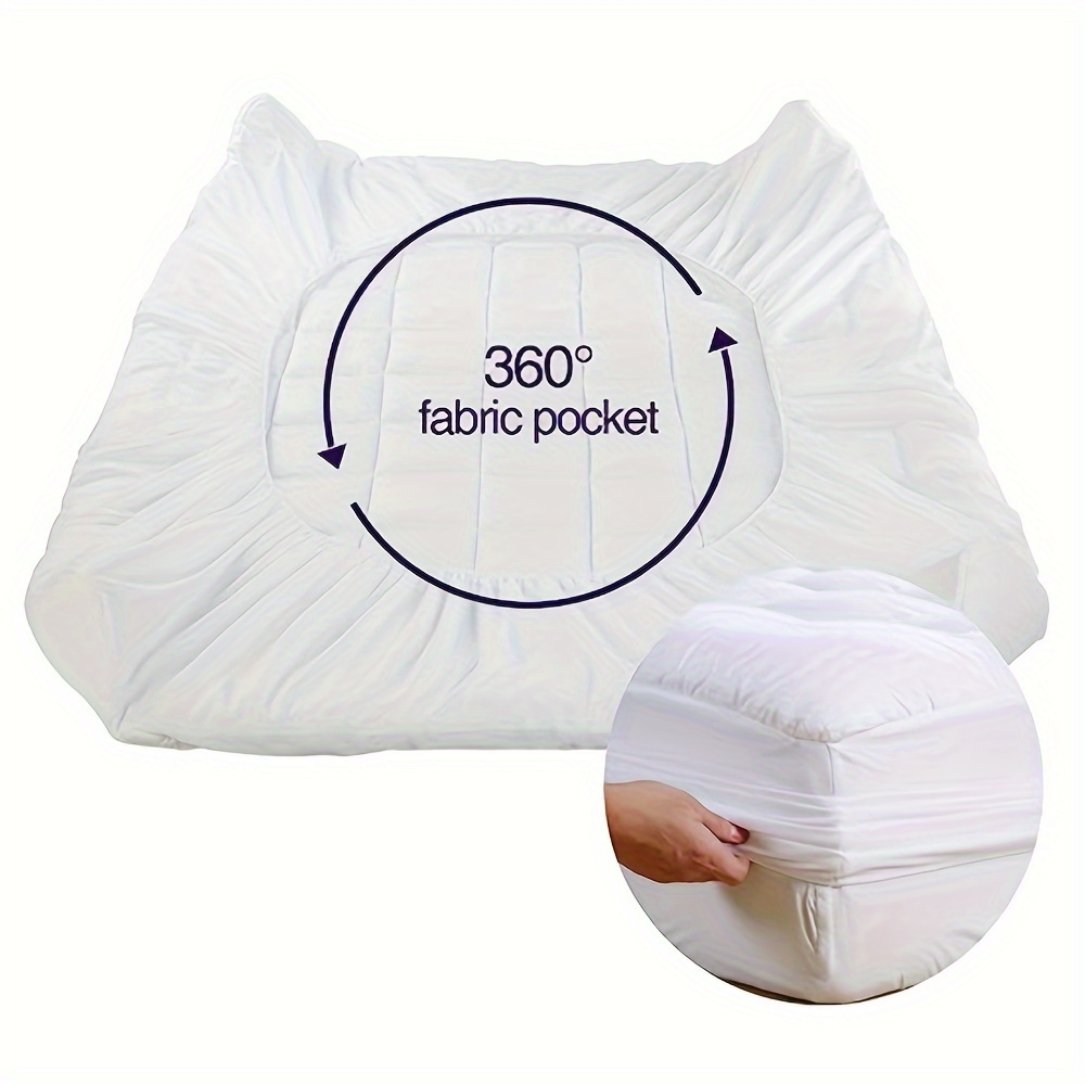 Protector de colchón de látex impermeable, Sábana ajustable transpirable,  Funda de colchón, amigable con la piel, 150x200, 160x200, 200x200 -  AliExpress
