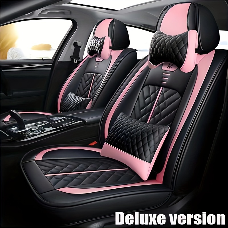 5 Seats Car Seat Cover Set Four Seasons Universal Front Seat - Temu