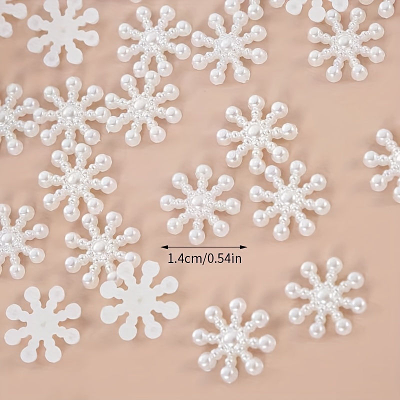 1 Pack White Plastic Snowflakes Multi Sizes Snowflakes For