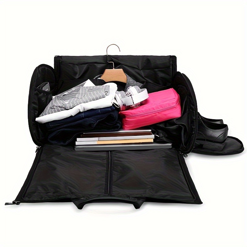 Convertible Garment Duffel Bag Shoe Compartment Foldable - Temu Canada