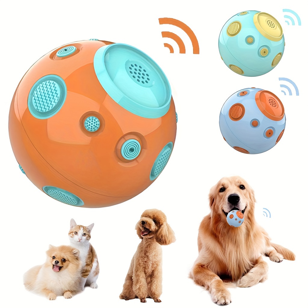 Wobble Giggle - Pelota interactiva de juguetes para perros, bola masticable  duradera y chirriante para entrenamiento, limpieza de dientes, pelotas de