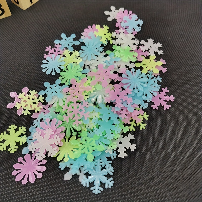 Three Snowflakes Teal Sticker