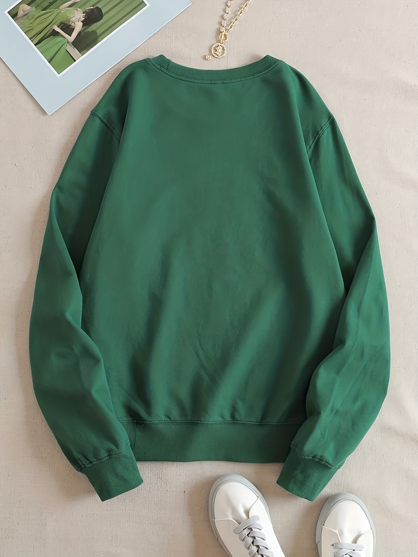 Emerald green sweatshirt discount womens