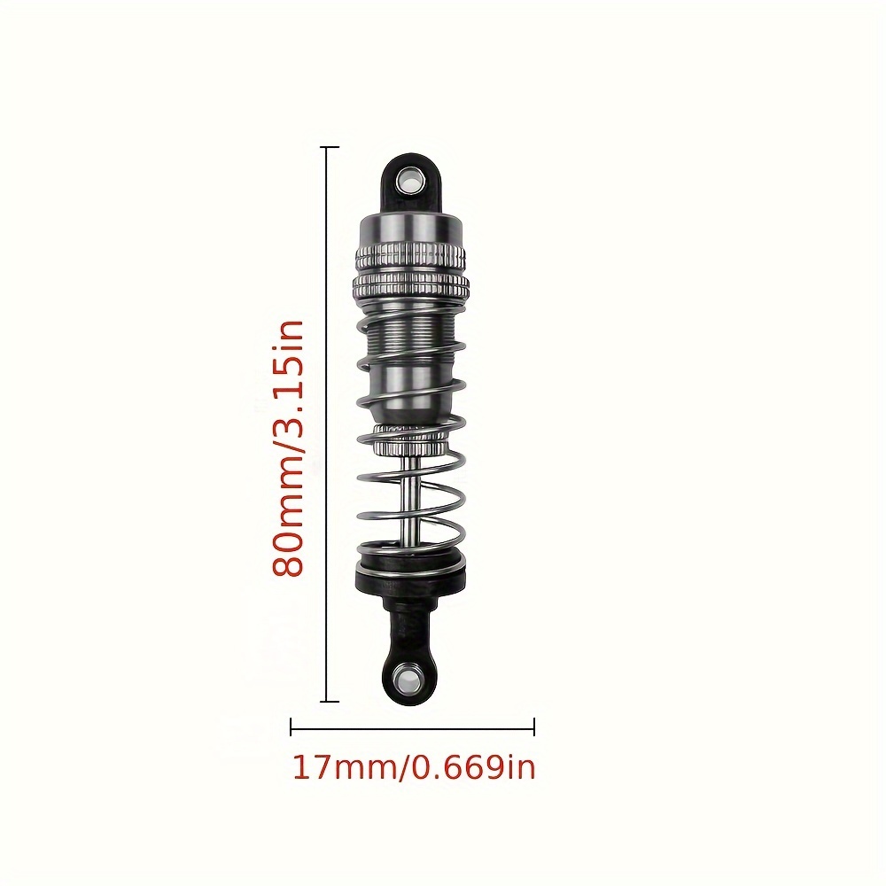 2pcs Aluminum Metal Front And Rear Shock Absorber For 1 14 144001 