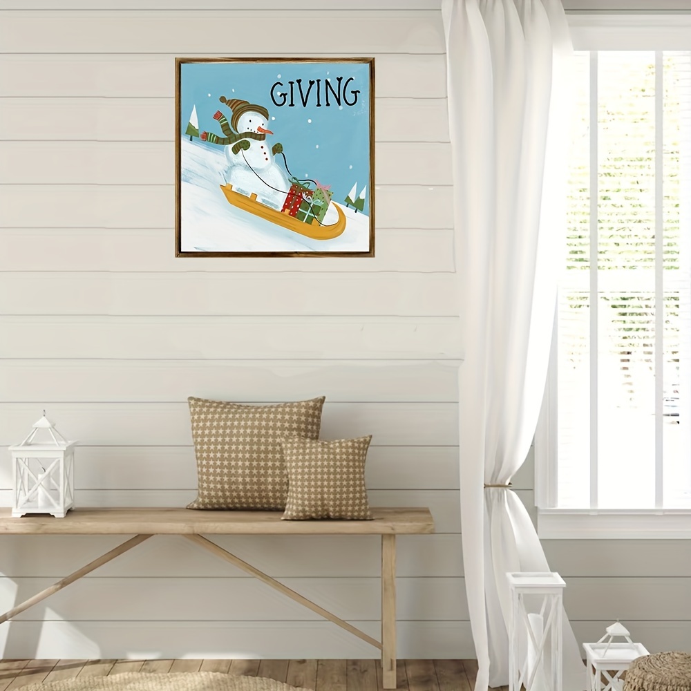 Merry & Bright Snowman Wood Wall Decor – Something Beautiful Cafe