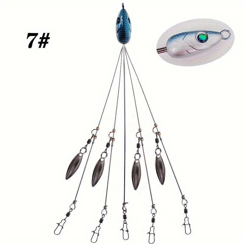 5 Arms Umbrella Rig Fishing Ultralight Tripod Bass - Temu