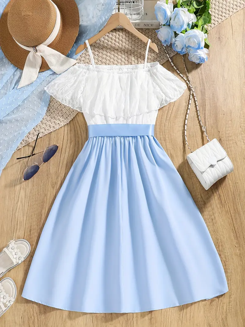 cute blue dresses casual TQWQT Women's Plus Size Summer Dresses Casual Long Blue Dress Short Sleeve V Neck Church Dresses Boho Cute Tiered Dress Blue L