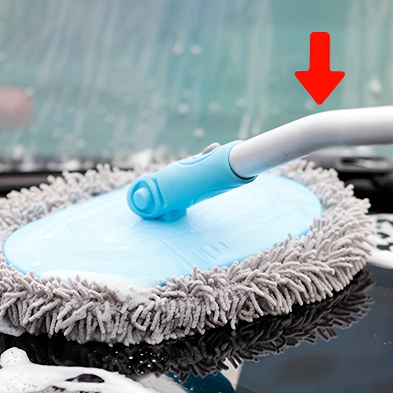 Microfiber Car Window Cleaning Brush, Car Front Windshield Brush Dust  Collector, Car Window Defogging Window Scraper, Home Car Multi-Function  Wiper