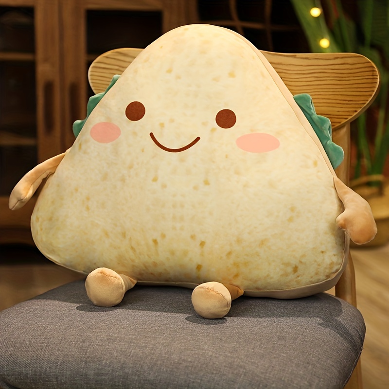 Cute Sandwich Bread Pattern Plush Pillow Bedroom Dorm Room - Temu