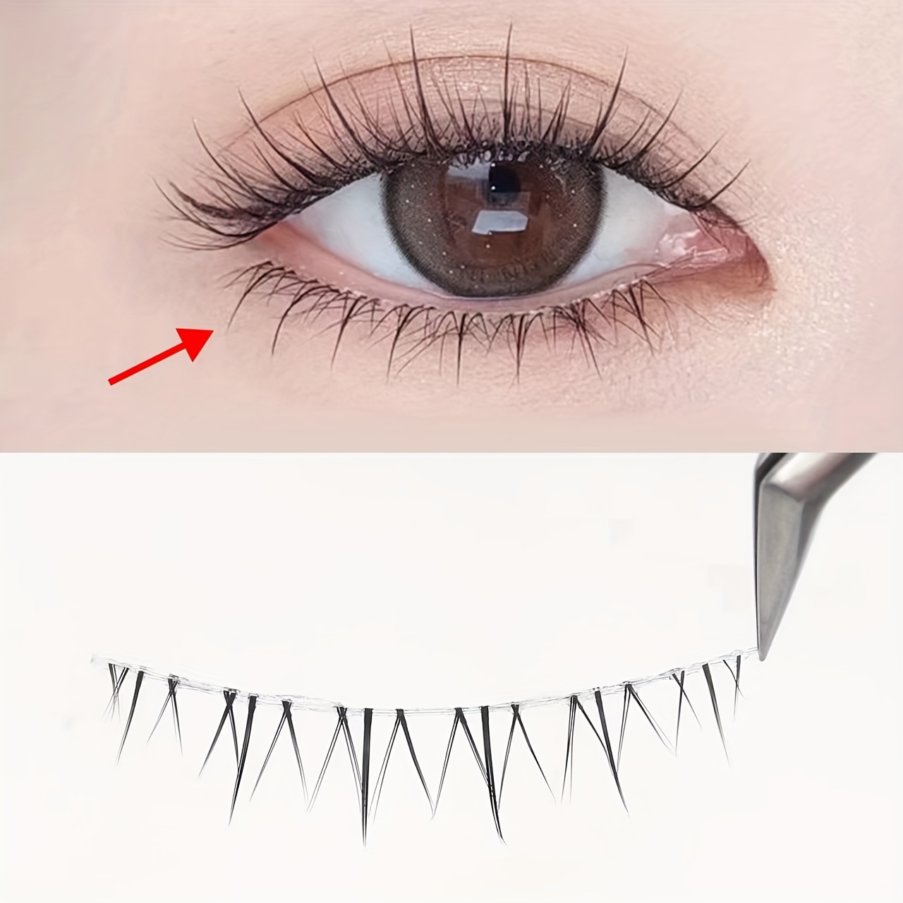 5 Pairs False Eyelashes, Transparent Stem False Eyelashes, Wavy Lashes  Extensions Manga Anime Makeup Beauty Cosmetic