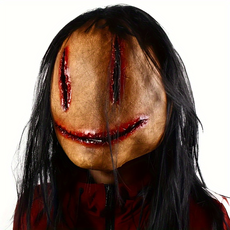 Halloween Ghost Mask Festival Horror Mask Scary Ghost Sister - Temu